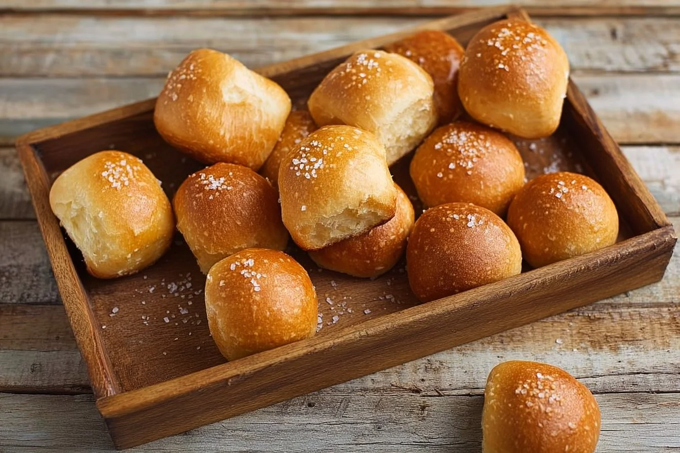 Freshly made air fryer pretzel bites in a bowl, perfect for snacking.