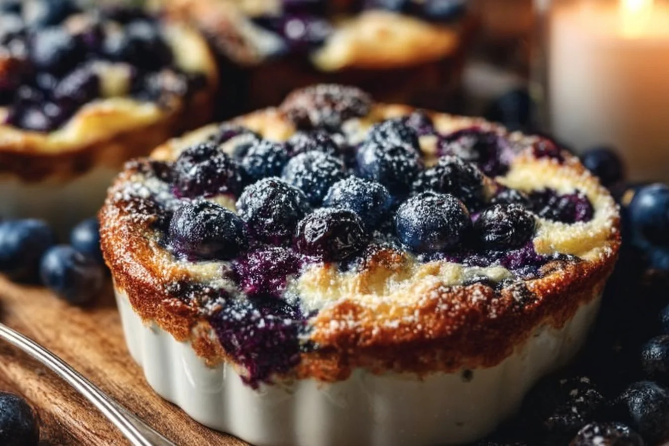 Baked Blueberry Cottage Cheese Bowls