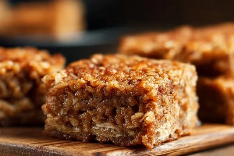 Healthy Banana Oatmeal Bars with oats and ripe bananas
