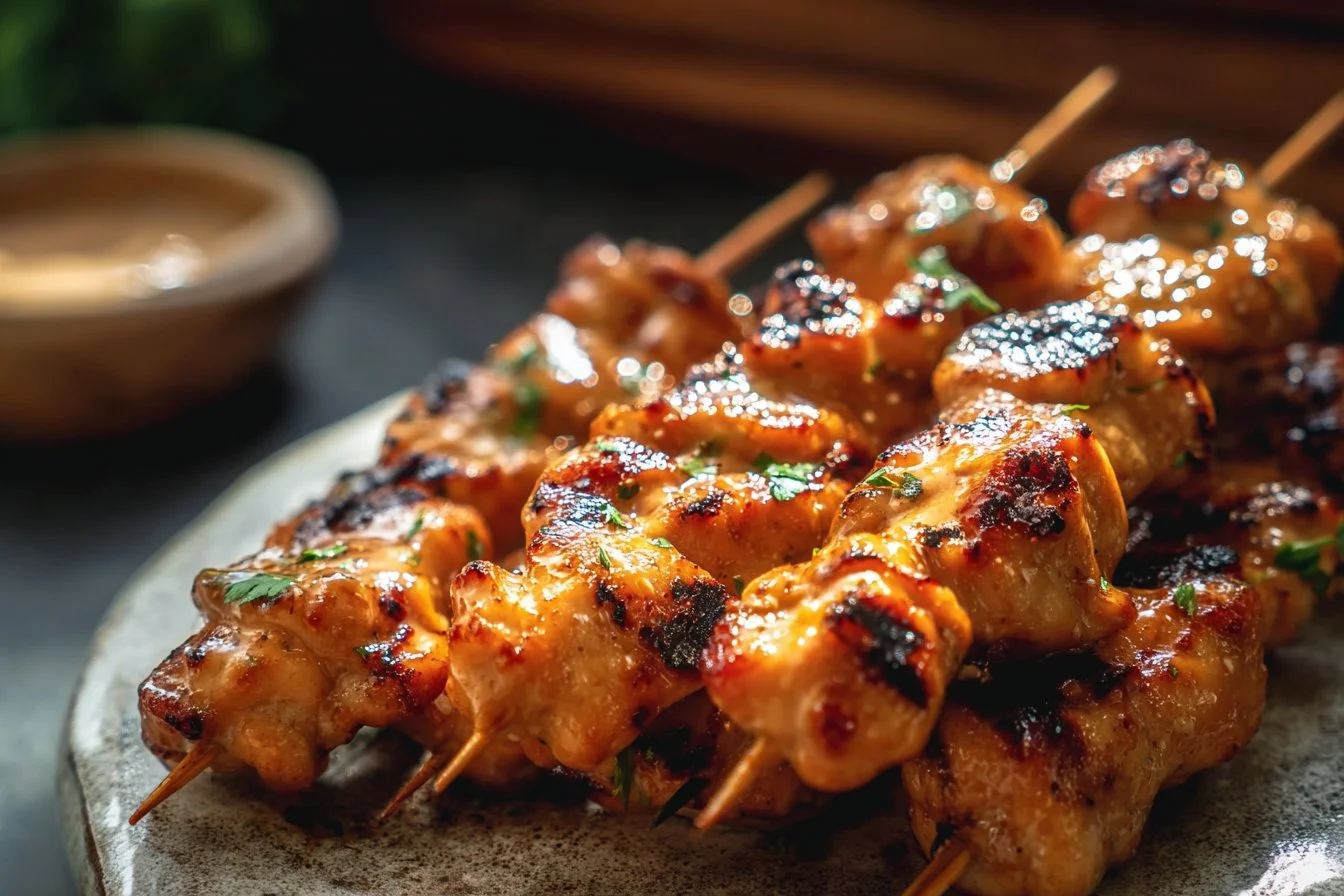 Bang Bang Chicken Skewers