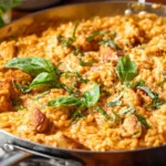 Delicious Marry Me Chicken recipe served with a side of vegetables.