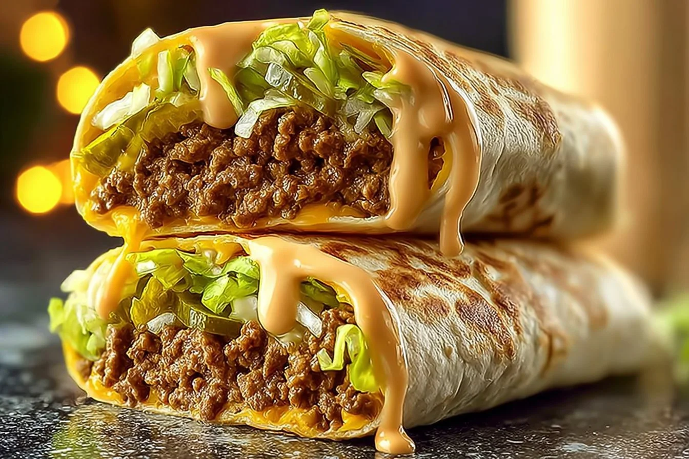 Big Mac Wraps recipe with ingredients ready for preparation