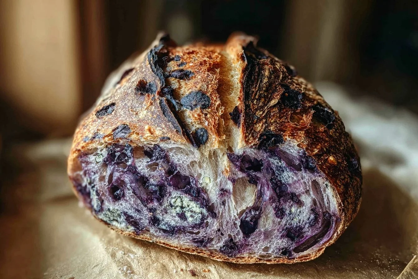 Blueberry Goat Cheese Sourdough Loaf