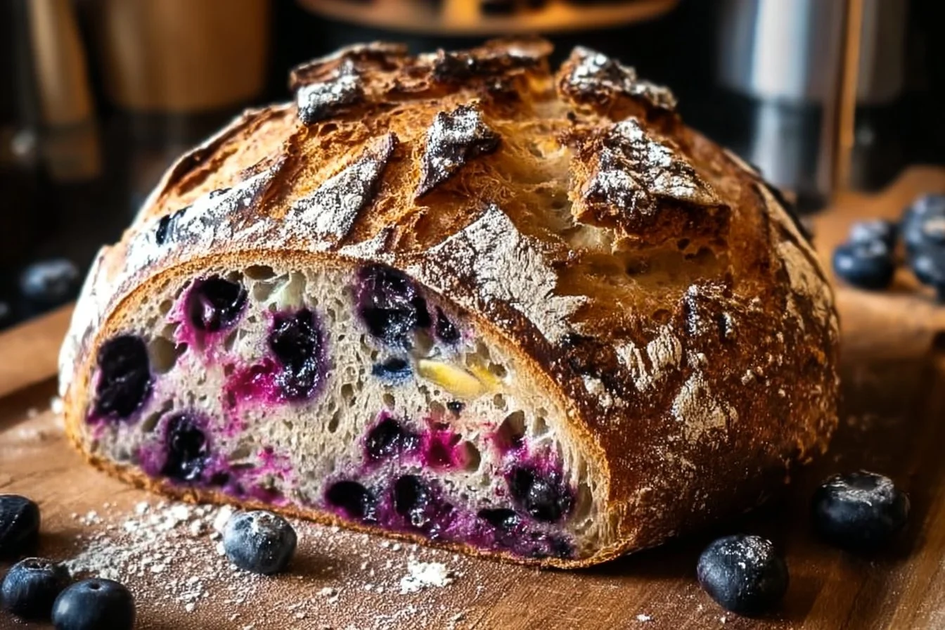 Blueberry Lemon Cream Cheese Sourdough