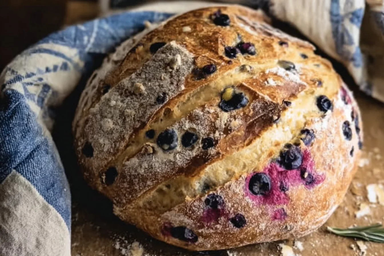 Blueberry Lemon Cream Cheese Sourdough