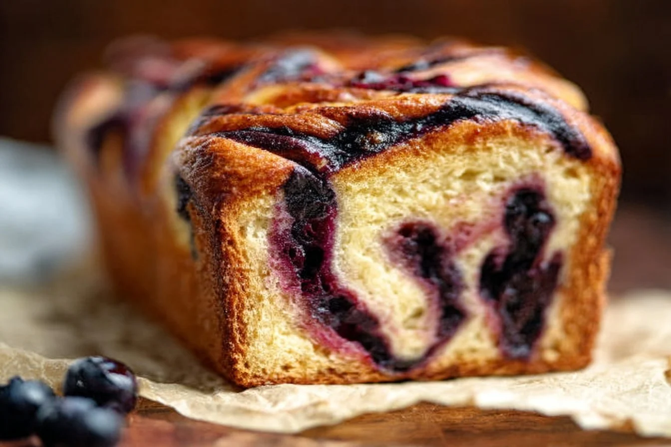 Blueberry Lemon Sourdough Babka