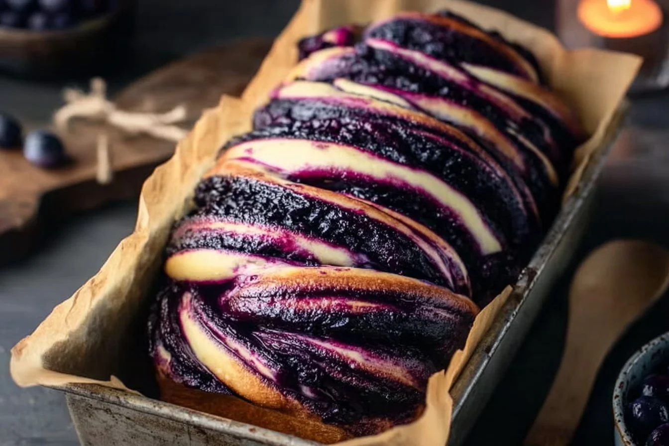 Blueberry Lemon Sourdough Babka