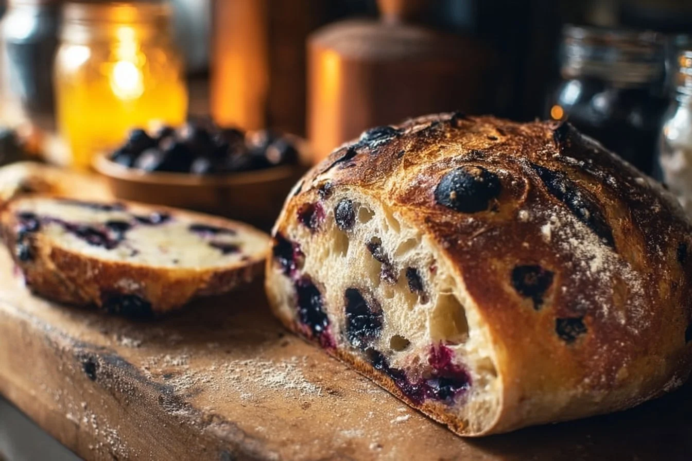 Blueberry Lemon Sourdough Bread
