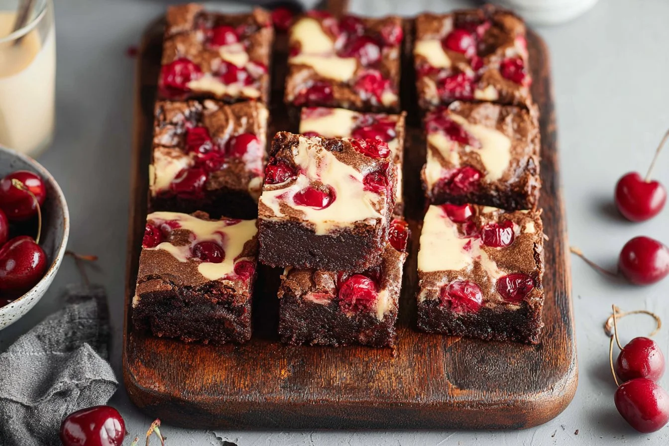 Cherry Cheesecake Brownies