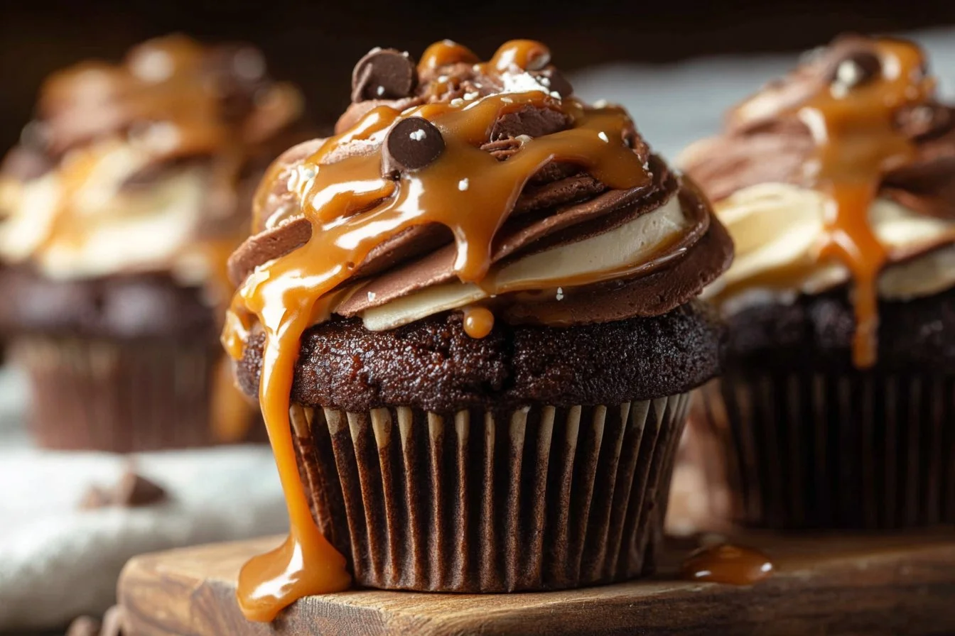 Chocolate Caramel Cupcakes