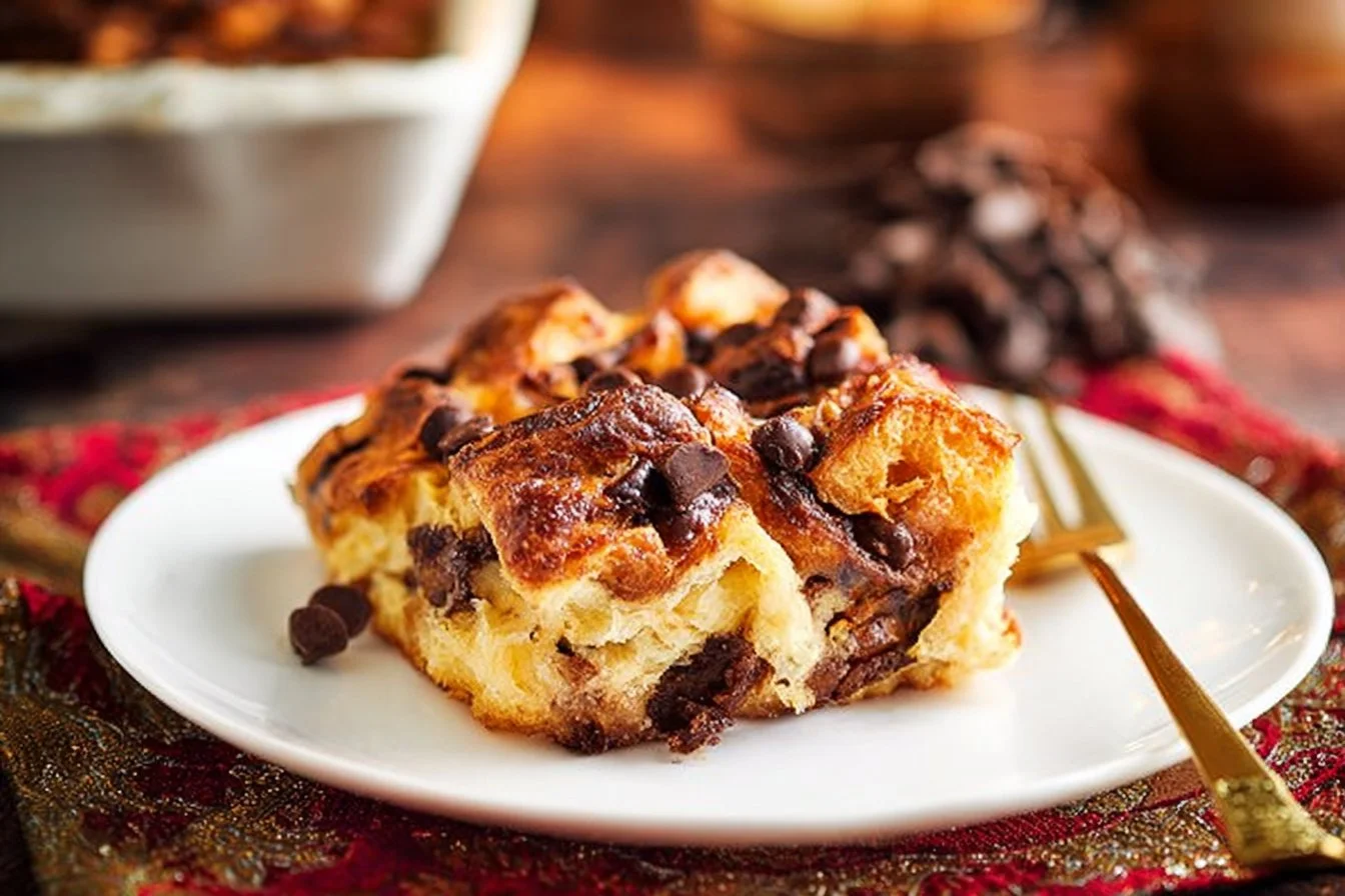 Chocolate Croissant Breakfast Bake