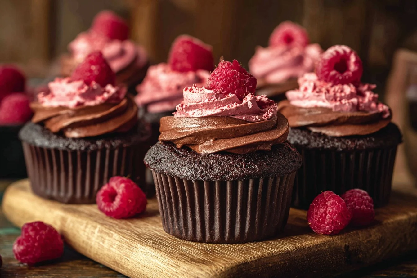 Chocolate Raspberry Cupcakes