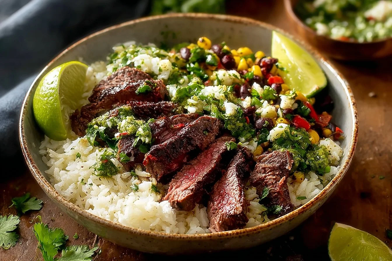 Cilantro Lime Steak Bowls