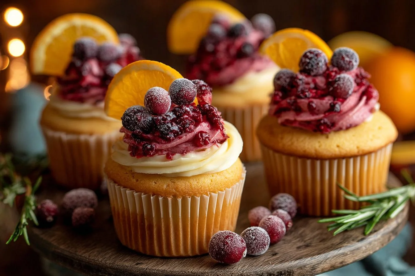 Cranberry Orange Cupcakes