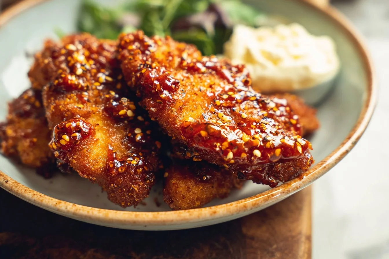 Crispy Hot Honey Feta Chicken