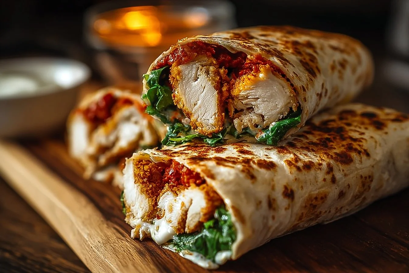 Crunchy Air Fryer Chicken & Mozzarella Wraps That Wow