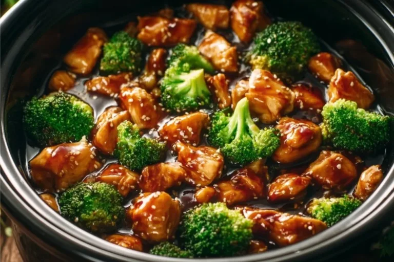 Delicious Dump and Go Crockpot Teriyaki Chicken ready to serve