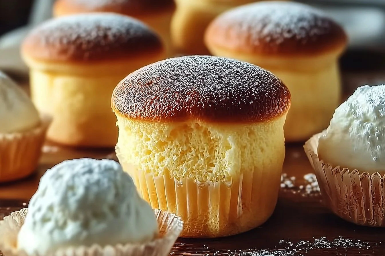 Fluffy Japanese Cotton Cheesecake Cupcakes to Wow Your Guests