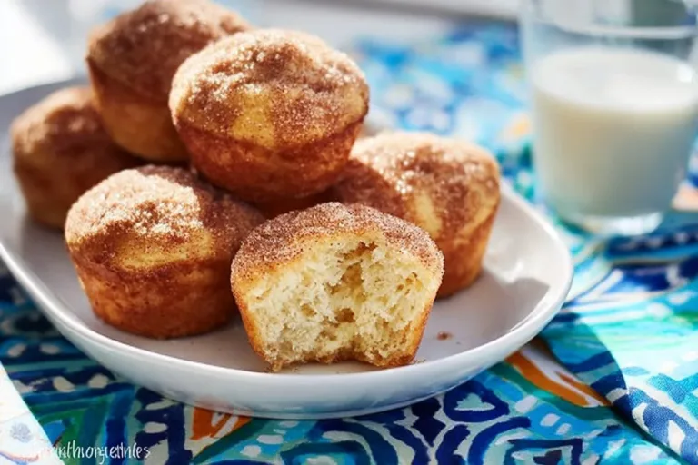 French breakfast puffs freshly baked and ready to serve