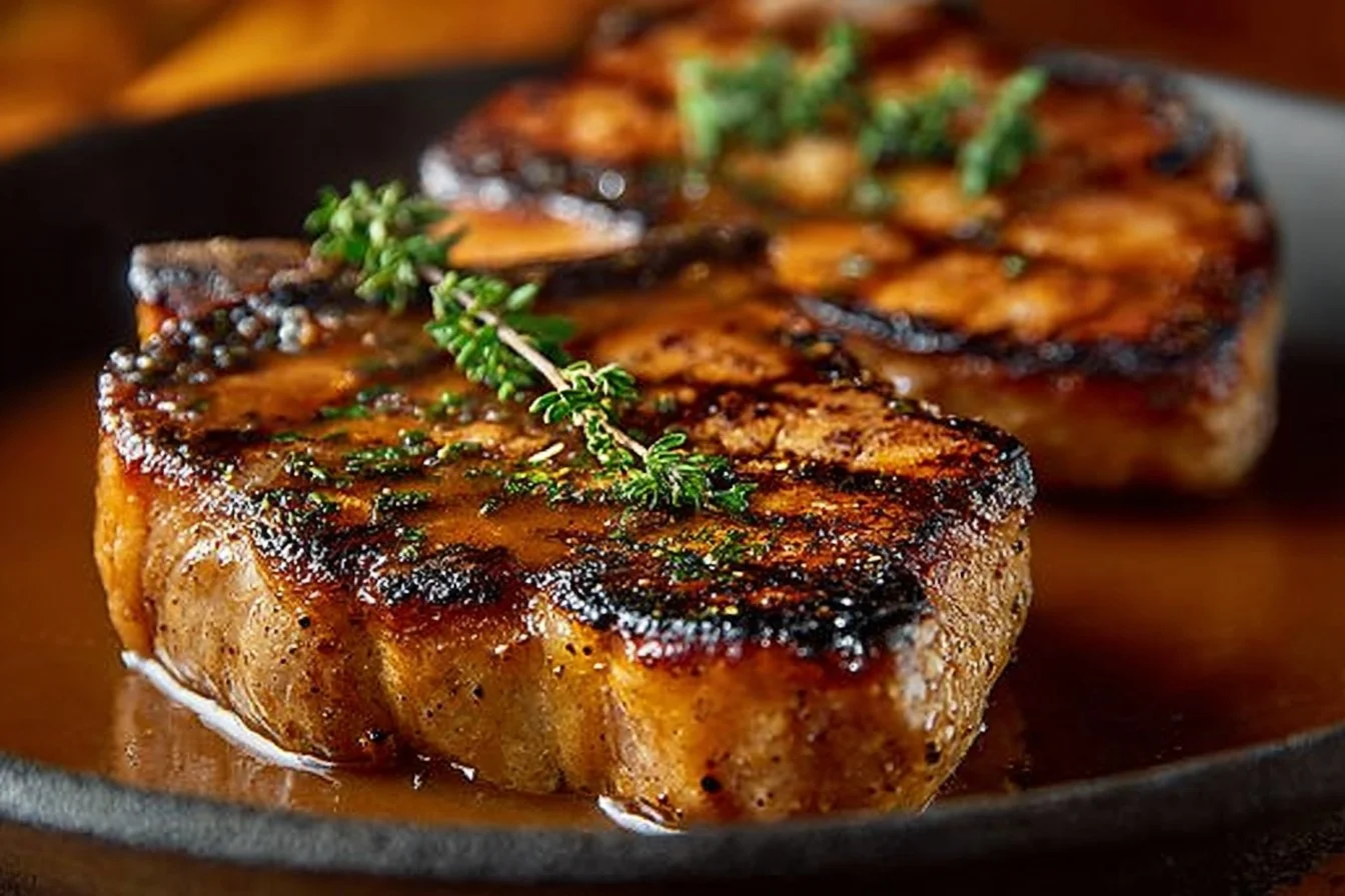 Grilled Texas Roadhouse-Style Pork Chops