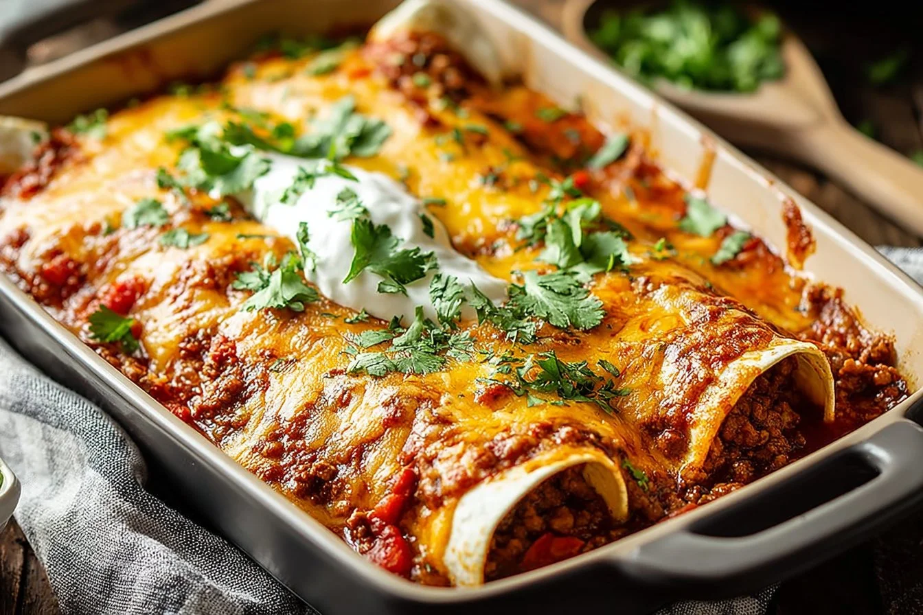 Ground Beef Enchiladas