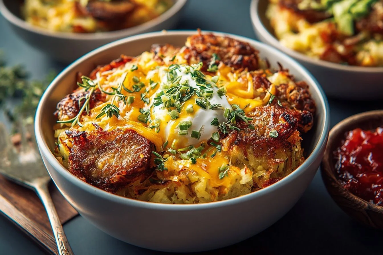 Hash Brown Breakfast Bowls