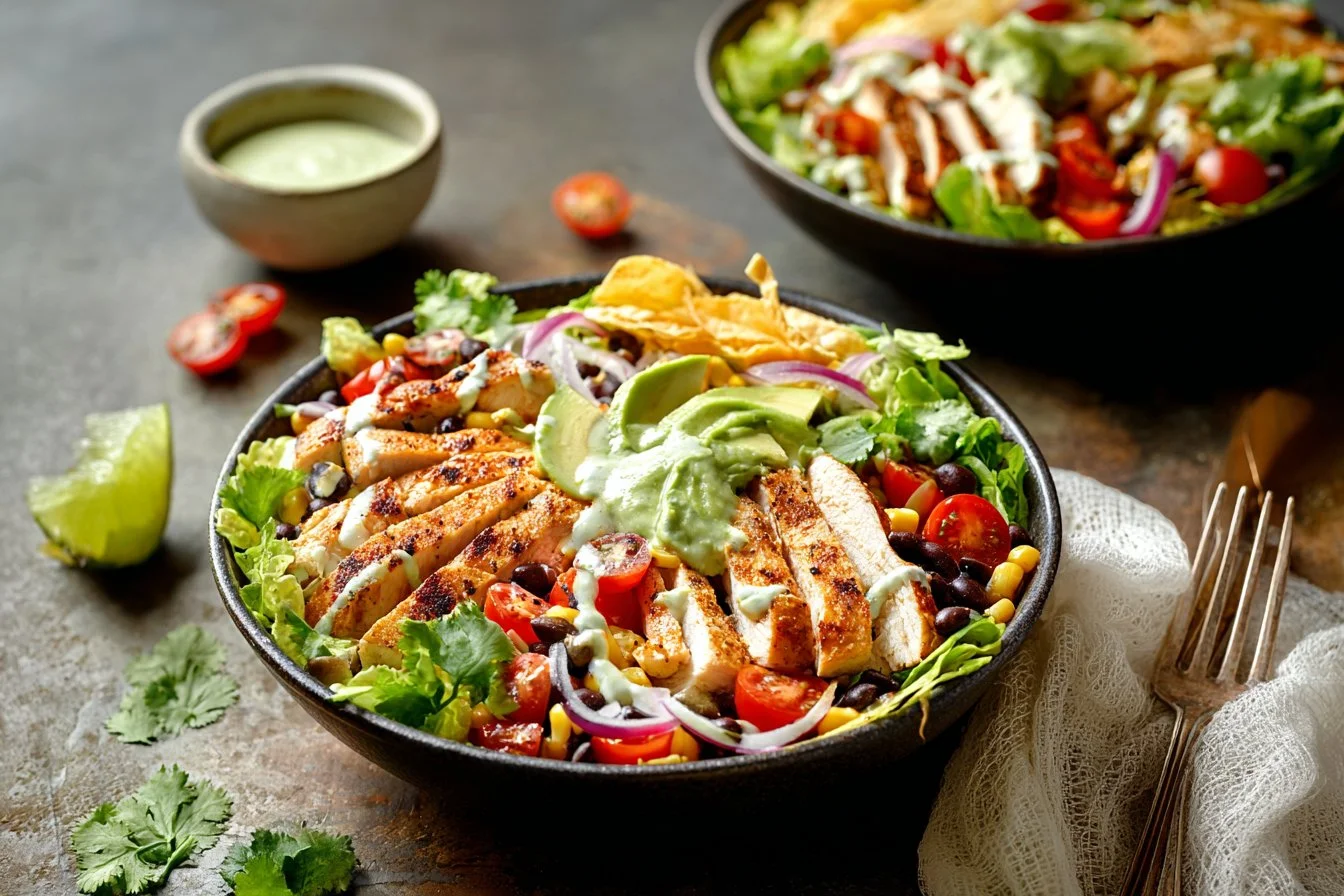 Healthy Southwest Chicken Taco Salad