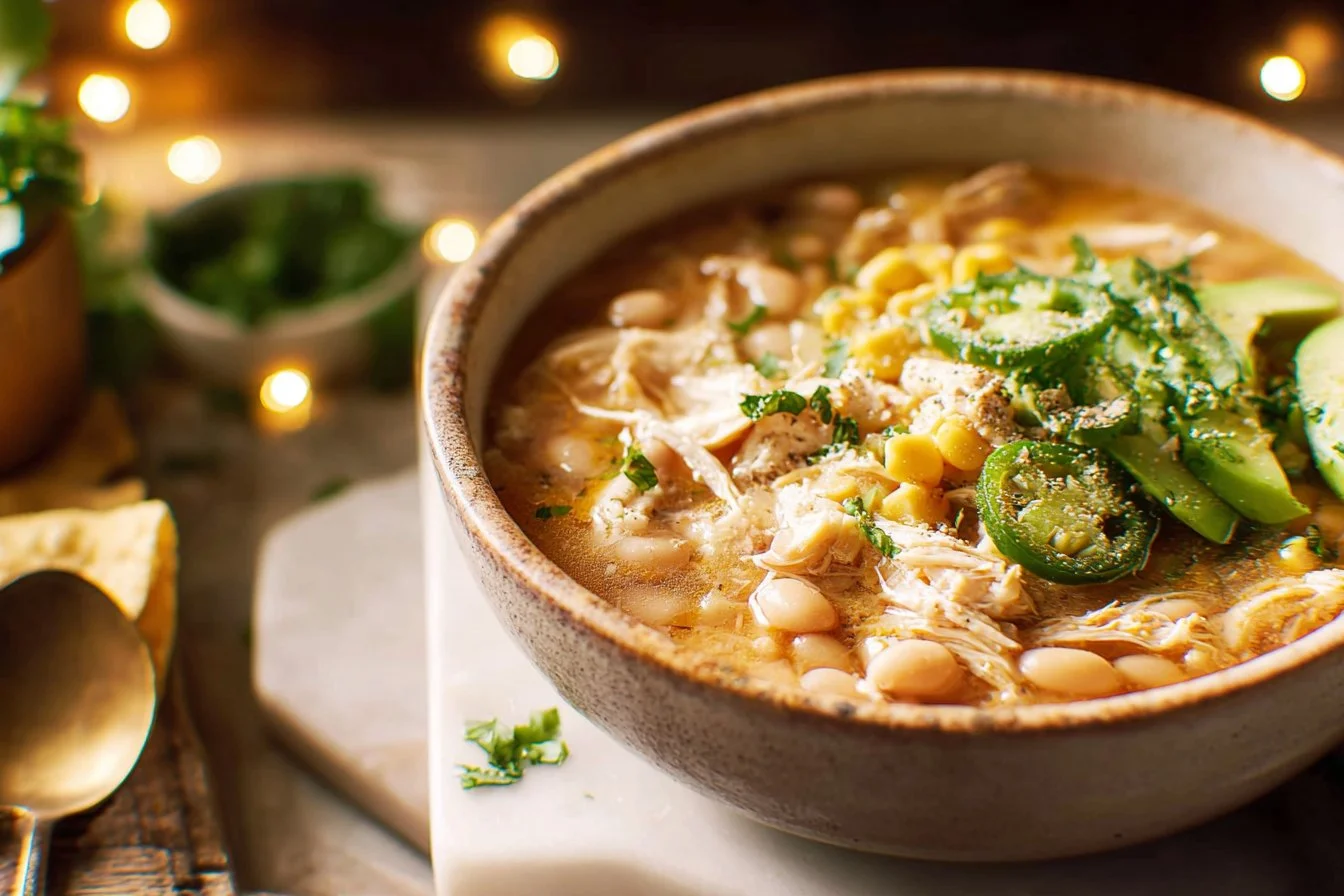 Healthy White Chicken Chili