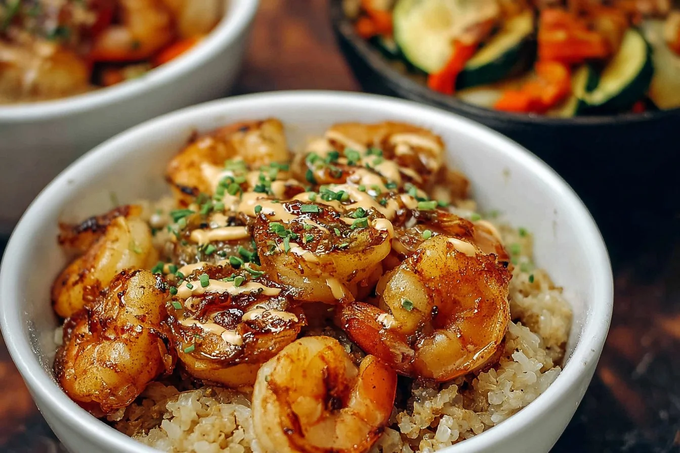 Hibachi Shrimp Rice Bowls