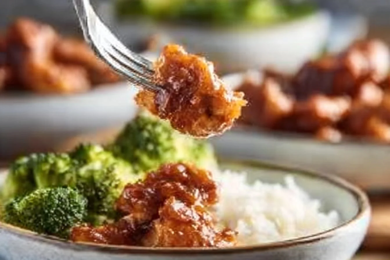 Honey Garlic Chicken Thighs garnished with green onions on a plate