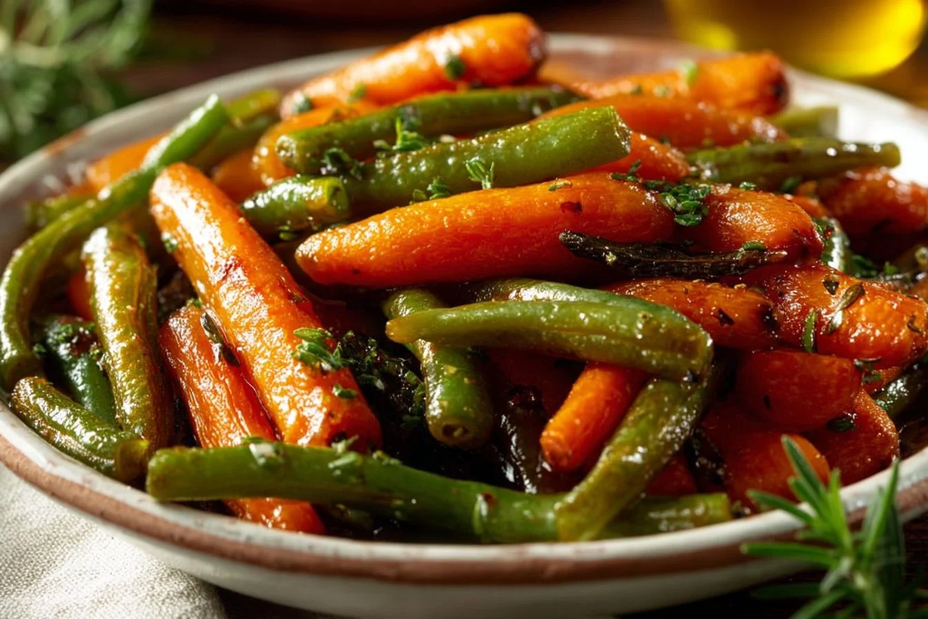 Honey Glazed Carrots & Green Beans