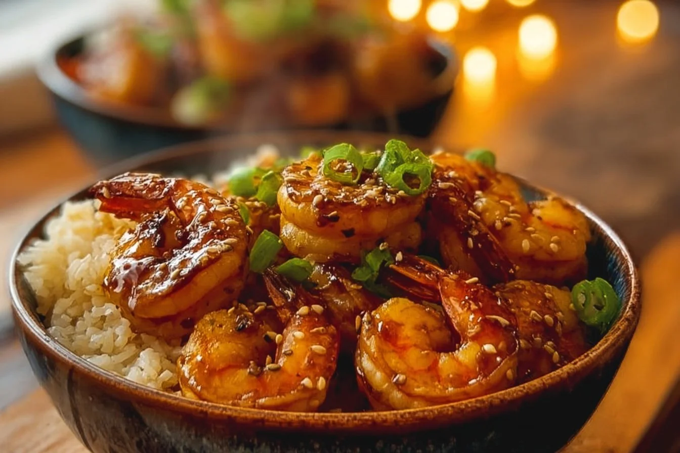 Irresistible Honey Garlic Shrimp Bowls