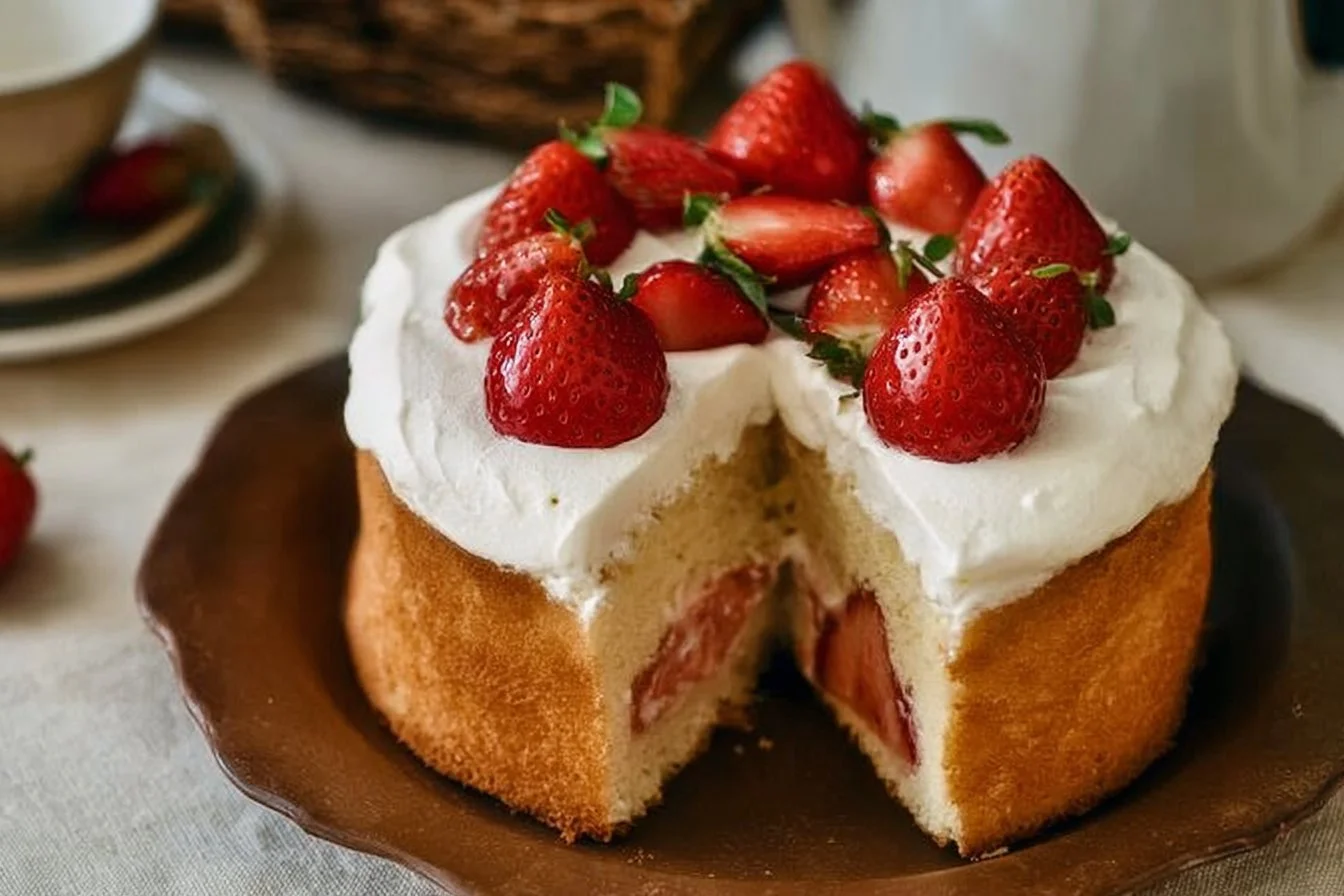 Japanese Strawberry Sponge Cake (Strawberry Shortcake)