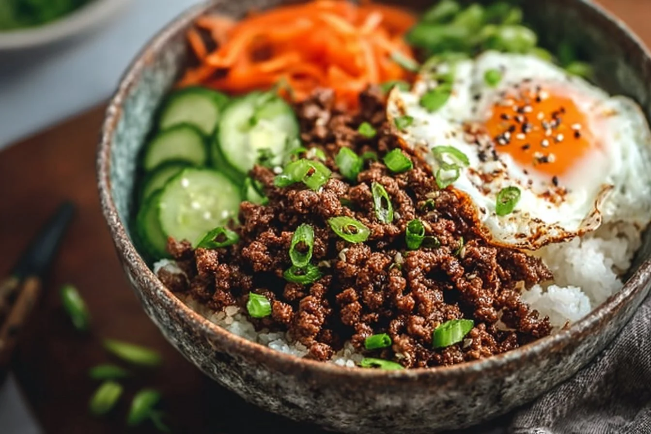 Korean Ground Beef Bowl