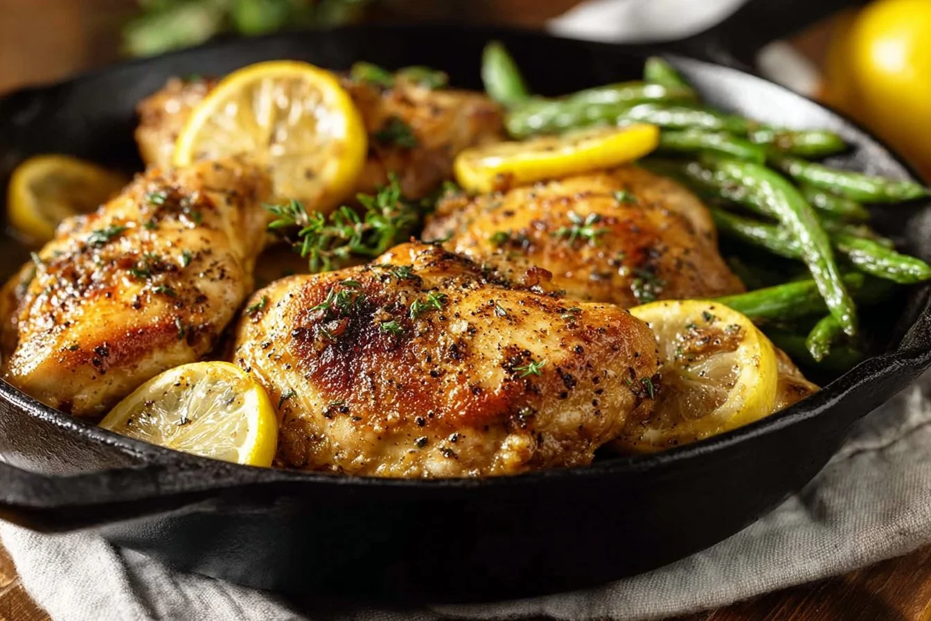 Lemon Garlic Chicken Skillet