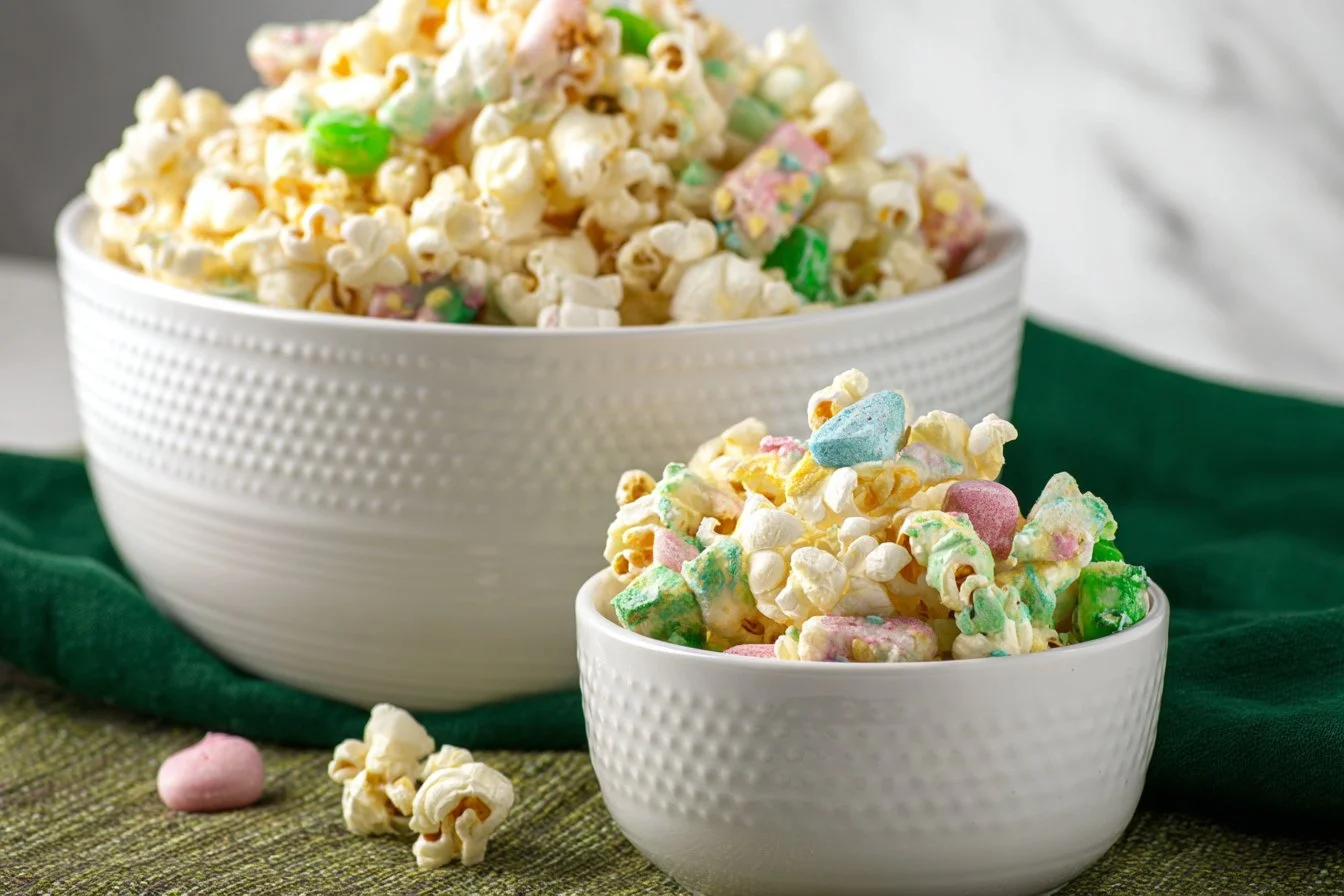 Loaded Leprechaun Popcorn for St. Patrick's Day celebration