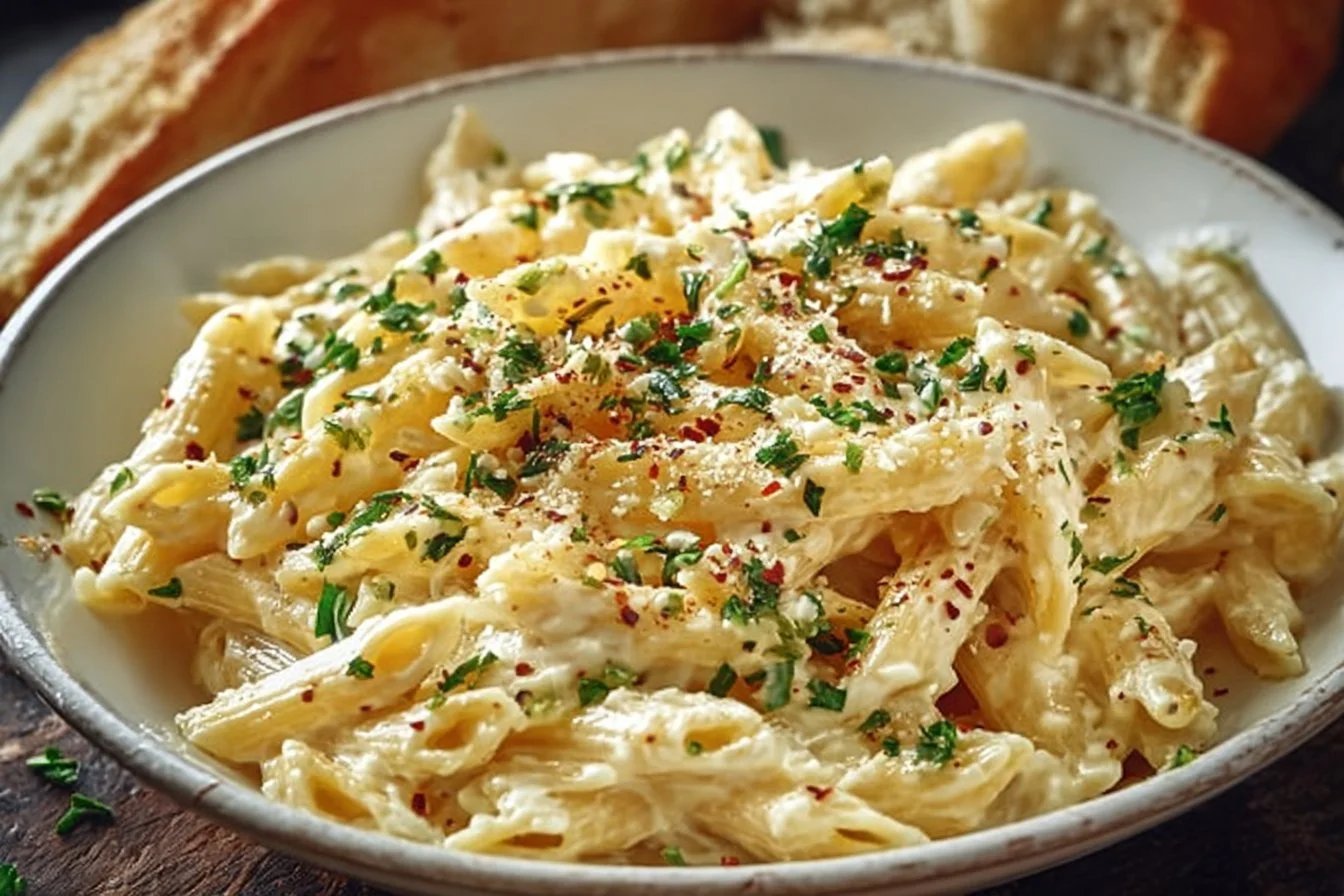 One Pot Creamy Garlic Pasta
