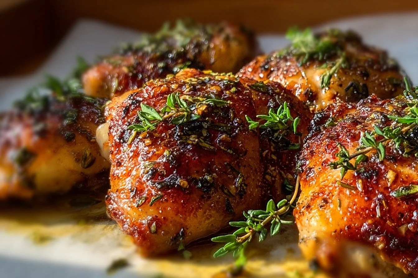 Oven Baked Chicken Thighs