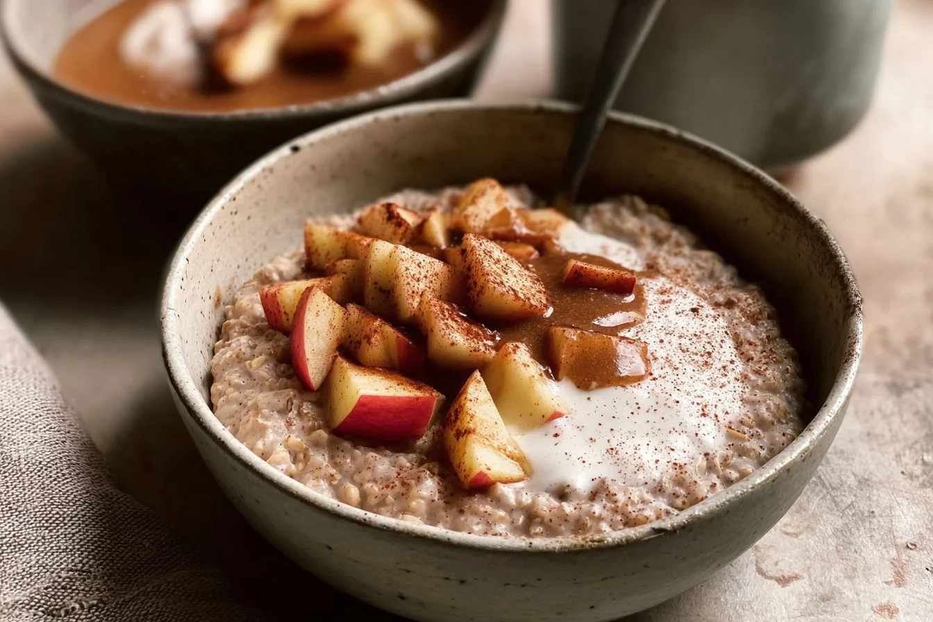 Porridge with Cinnamon Apples