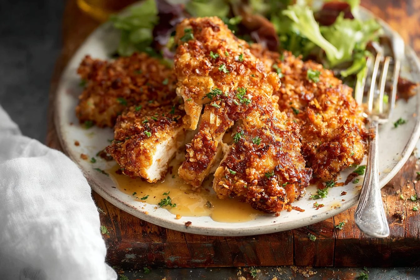 Pretzel Crusted Chicken
