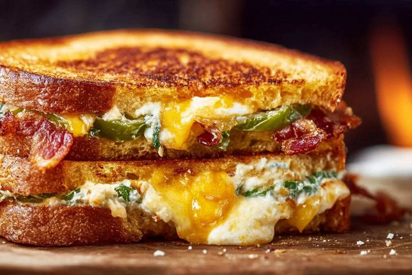 Roasted Jalapeno Popper Grilled Cheese