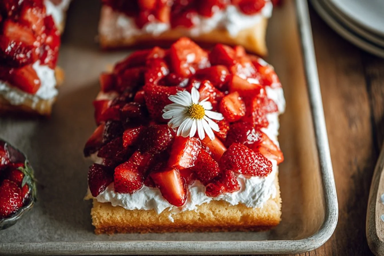 Sheet Pan Strawberry Shortcake