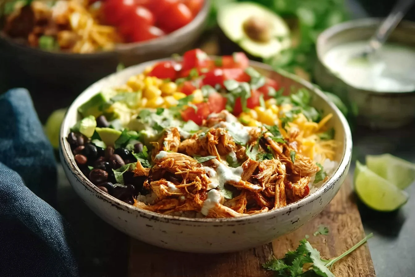 Slow Cooker Chicken Burrito Bowl
