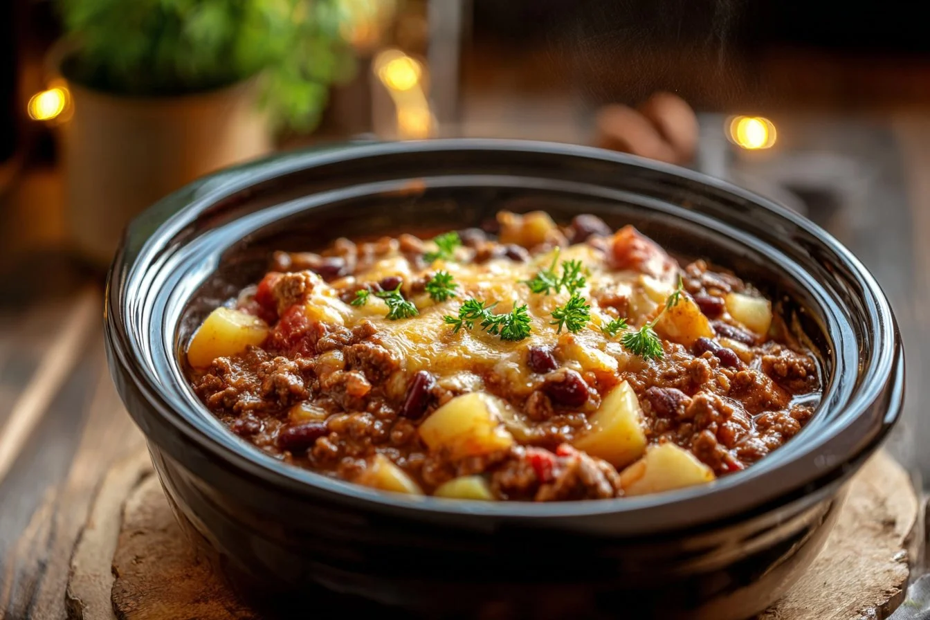 Slow Cooker Cowboy Casserole