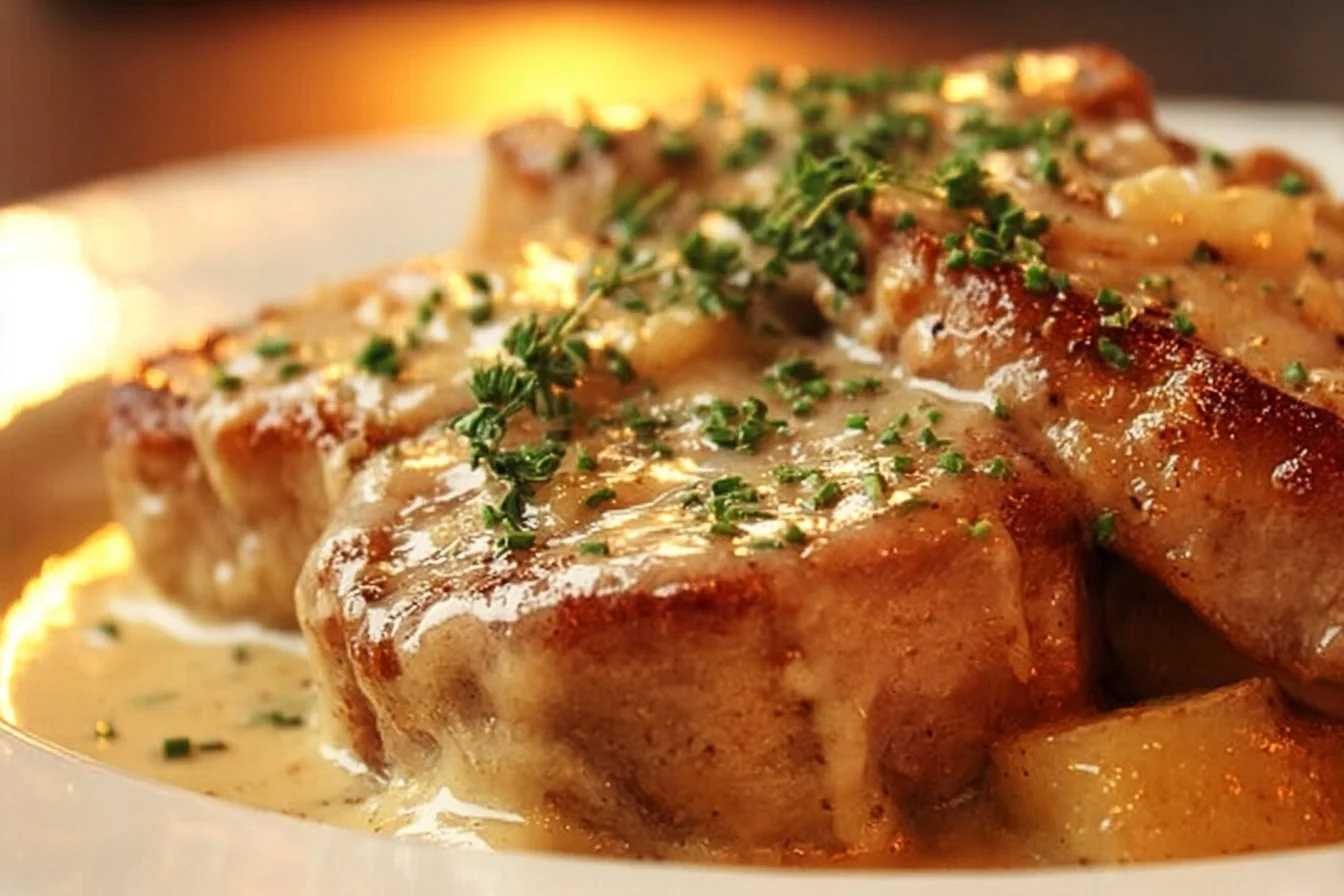 Smothered Pork Chop Scalloped Potato Casserole