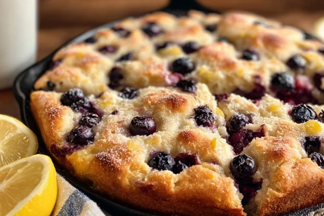 Sourdough Lemon Blueberry Focaccia