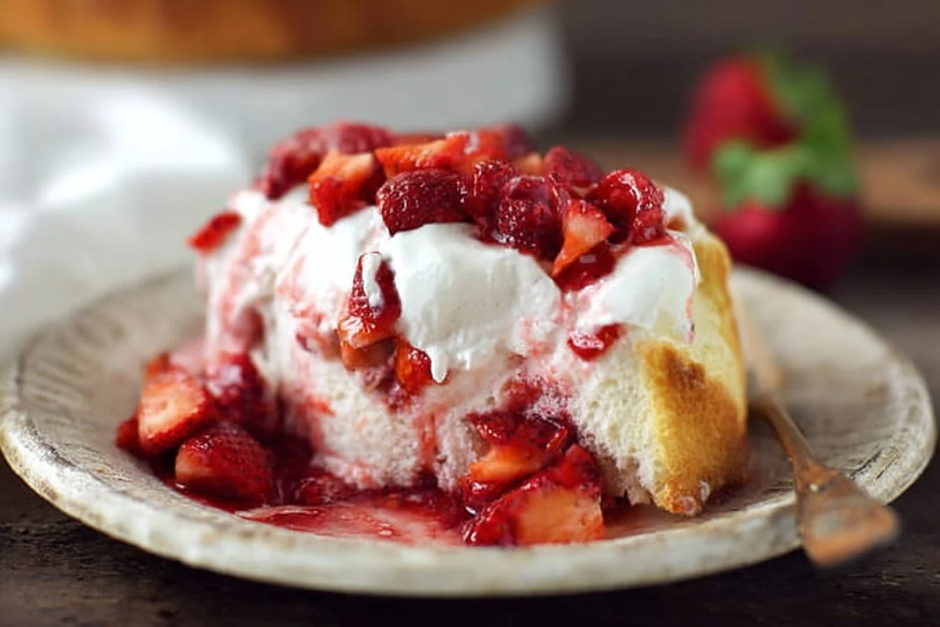 Strawberry Angel Food Dessert
