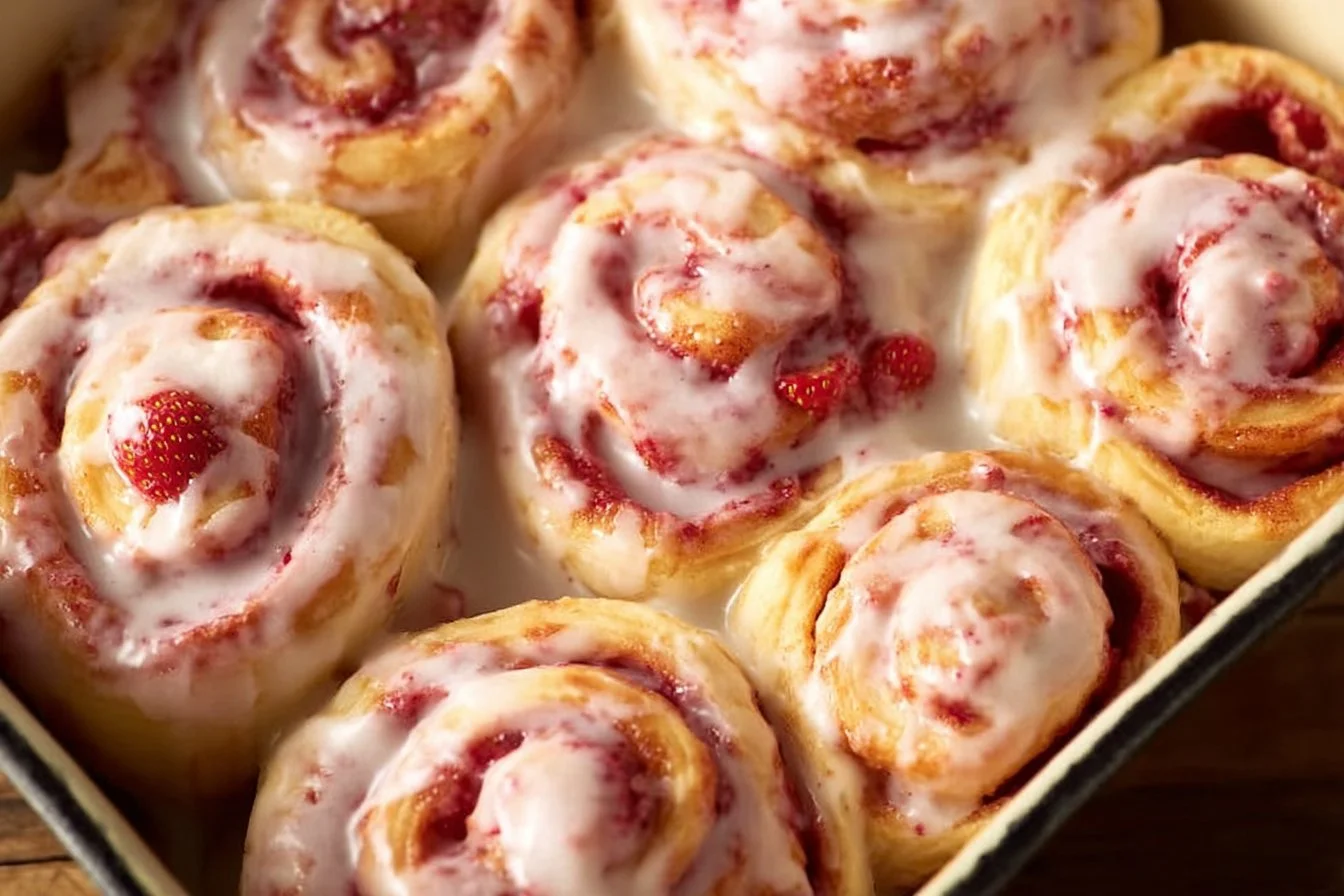 Strawberry Cinnamon Rolls