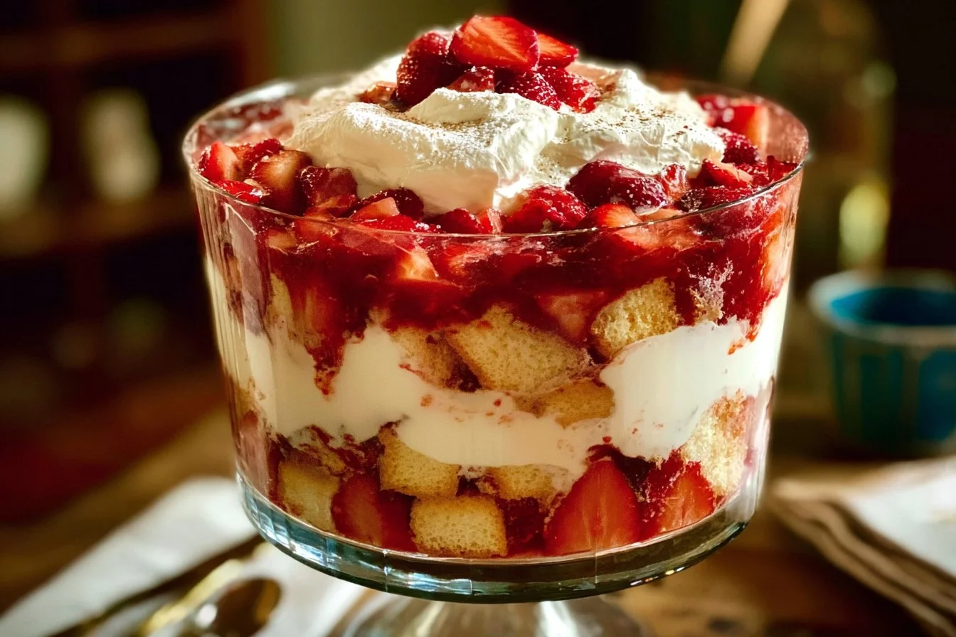 Strawberry Shortcake Trifle