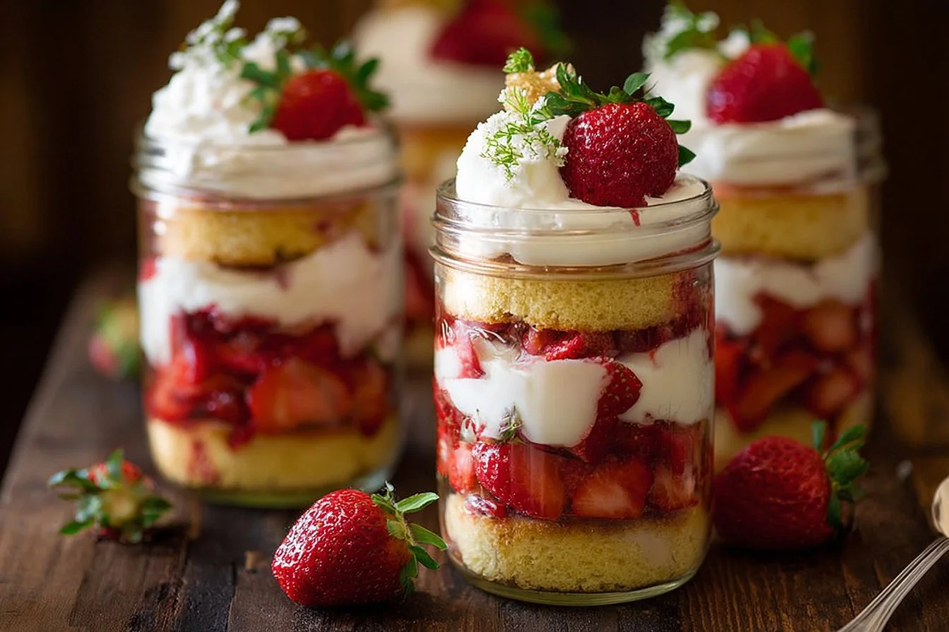 Strawberry Shortcake Trifles